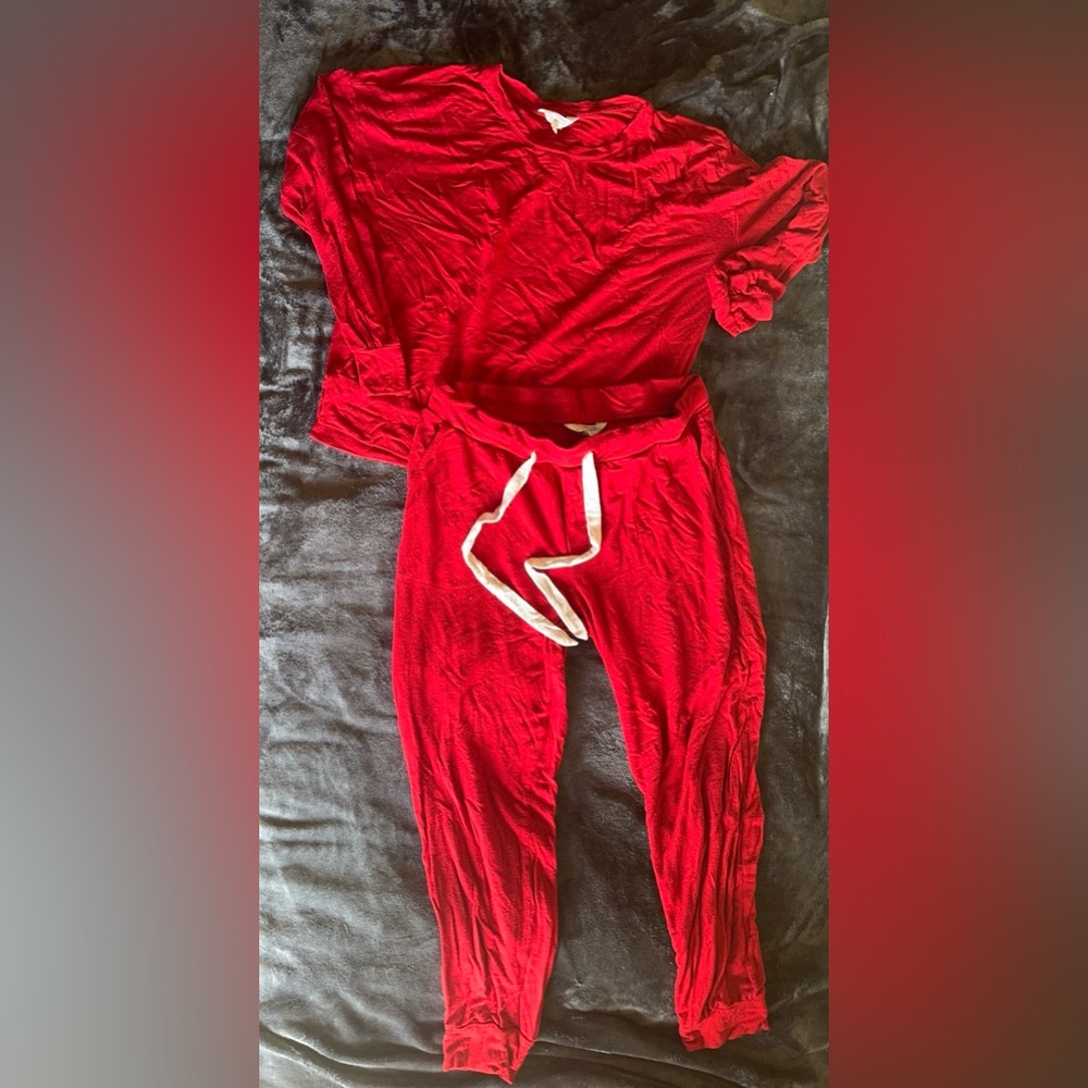 Adorable soma pajamas valentine red